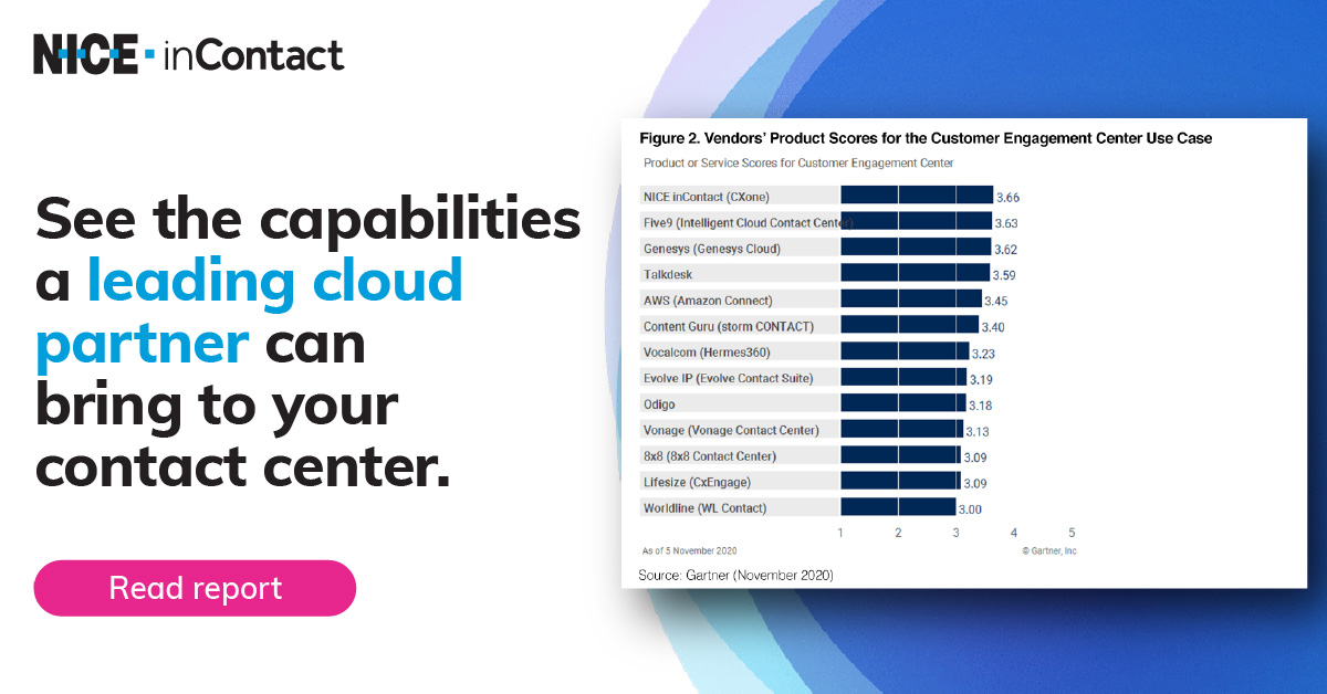 NICE CXone Gartner 2020 Critical Capabilities